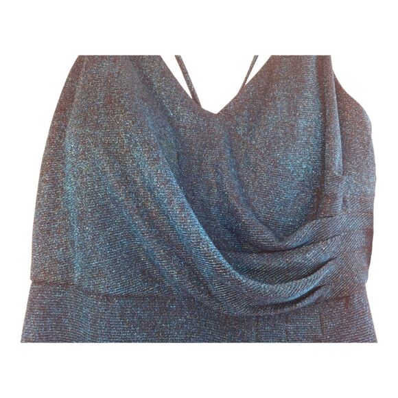 Nightway Sparkly Formal Gown Azure Teal Blue NWT 10P Wedding Pageant Holiday - Picture 4 of 16